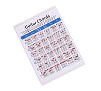 BESPORTBLE 1Pc Electric Guitar Chord Training Guide Chord Practice Chart for Students Teachers Durable Copper Plate Paper Lightweight Portable Guitar Aid