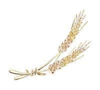BESPORTBLE 1Pc Fashionable Wheat Spike Brooch Delicate Golden Decorative Breastpin for Women Multi Purpose Clothing Ornament for Parties Weddings and Everyday Wear