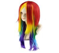 BESPORTBLE 1pc Gradient Color Cosplay Wig for Dancing Party Long Synthetic Hair Extension Wig for Stage Performance Comfortable High Temperature Hairpiece for Lovers
