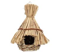 BESPORTBLE 1pc Handmade Woven Birdhouse for Outdoor Use Natural Parrot Nest Cozy Decorative Hut for Budgies and Finches Provides Shelter from Elements Garden Ornament