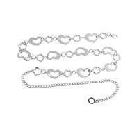 BESPORTBLE 1Pc Heart Shape Metal Waist Chain for Women Dress Belt Durable All Match Accessory for Special Occasions and Cocktail Parties for Loved Ones