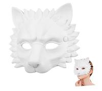 BESPORTBLE 1pc Lion Mask for Halloween Cosplay Festival Dance Parties Lifelike Design Comfortable Breathable Eye Catching White Party Supplies for Masquerade Events