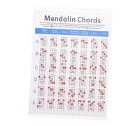 BESPORTBLE 1Pc Mandolin Chord Chart Lightweight Plate Fretboard Diagram Instructional Guide for Major Minor and Seventh Chords for Beginners and Music
