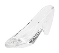 BESPORTBLE 1Pc Mini Crystal Shoe Decor Transparent High Heel Ornament Stylish Desktop Adornment for Home Office present for Friends and Family