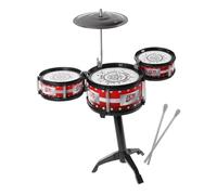 BESPORTBLE 1Pc Mini Drum Set for Educational Percussion Instrument for Music Learning Safe Smooth Edges for Boys and Includes Drums Red