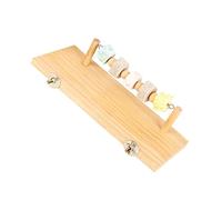 BESPORTBLE 1pc Parrot Perch Stand Molar String Wooden Bird Training Accessory for Cockatiels Parakeets and Birds Easy to Install Exercise Your Pet Standing Ability Beige