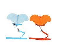 BESPORTBLE 1pc Pet Cat Vest Leash Breathable Angel Shape Design Lightweight Chest Strap for Comfortable Walking Orange