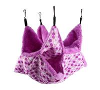 BESPORTBLE 1pc Pet Double Hammock Pet Warm Hammock Pet Bed Hamster Bed Hamster Flannel Hammock Pet Hammock Nest Hamster Nest Hamster Hammock Plush Cotton Velvet Purple