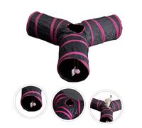 BESPORTBLE 1pc Pet Folded Interactive Tunnel Outdoor Kitten Tube Fun for Tube Pet Tube Portable Indoor Small Pet Playing Tunnel Foldable Polyester