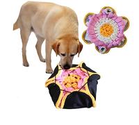 BESPORTBLE 1pc Pet Sniffing Training Mat Slow Feeding Cushion for Dogs Cats Educational Smell Pad Design White Yellow Pet Smell Mat