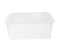 BESPORTBLE 1pc Plastic Reptile Feeding Box for Snakes Geckos and Tortoises Material Ventilation Easy Access Feeding Door for Reptiles and Pets White