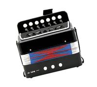 BESPORTBLE 1Pc Portable Accordion for Beginner Musical Instrument Black Educational to Enhance Musical Talent Cadence Development Safe Abs Material