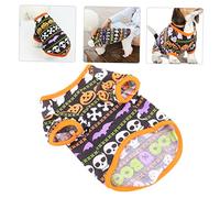 BESPORTBLE 1pc Pumpkin Print Pet Costume for Dogs Funny Halloween Shirt Soft and Breathable Puppy Clothes for Daily Wear Suitable for Outdoor Activities and Photography