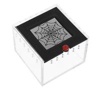 BESPORTBLE 1pc Reptile Breeding Box Anti-escape Magnetic Door Acrylic Transparent Feeding Case for Spider Scorpion and Insects Ventilated Habitat for Safe Transport and Care