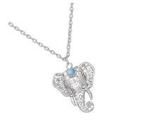 BESPORTBLE 1PC Retro Bohemia Elephant Neck Chain Vintage Ethnic Style Silver Necklace for Women Delicate Jewelry for Parties and Special Occasions for Girlfriends and Friends