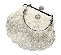 BESPORTBLE 1Pc Retro Pearl Handbag Stylish Shoulder Bag for Women Elegant Beaded Pouch for Dating Casual Outings and Special Occasions Durable Design Shell