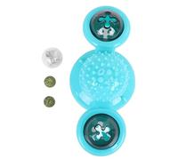 BESPORTBLE 1pc Rotatable Cat Teasing Ball with Suction Cup Flashing Function Scratch Area Educational Supply for Cats Lake Blue