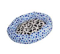 BESPORTBLE 1pc Round Plush Pet Bed for Dog Cat Warm Thickened Pet Cushion Raised Rim for Neck Natural Colors Pet Round Cushion Plush Pet Bed Random Style