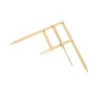 BESPORTBLE 1Pc Second Generation Golden Ratio Eyebrow Ruler Stainless Steel Measuring Tool with Three Point Positioning for Microblading and Brow Shaping Easy to Use and Durable