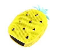 BESPORTBLE 1Pc Silicone Bath Brush Cartoon Pineapple Shape Shower Scrubber for All Skin Types Durable and Bubble Producing for Family Bathing Experience Yellow