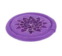 BESPORTBLE 1Pc Tibetan Bowl Pad Soft Meditation Sound Bowl Cushion for Yoga Chakra and Zen Practices Comfortable Portable Mat with Fine Workmanship for Buddhism Enthusiasts Purple