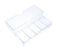 BESPORTBLE 1pc Transparent Storage Box for Mahjong Chips Lightweight Container Organizes Chips Compact Design for Easy Travel Game Night Supply and Convenient Storage