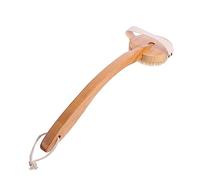 BESPORTBLE 1Pc Wooden Bath Brush with Detachable Long Handle for Back Cleaning Khaki Shower Tool Durable Material for Exfoliating and Personal Care