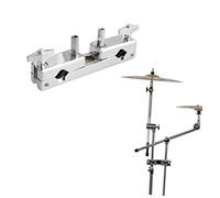 BESPORTBLE 1Pc Zinc Alloy Double Mouth Clamp Drum Holder Balance Clamp for Percussion Instruments Durable Multi Function Clip for Drum Expansion and Secure Support Silver