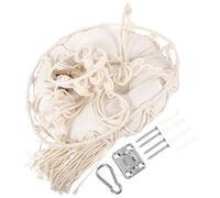 BESPORTBLE 1set Bohemian Style Handwoven Cat Hammock Bed Indoor Macrame Cat Bed Hooks Accessories Cozy Hanging Kittens and Animals off Height