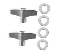 BESPORTBLE 1Set Butterfly Wing Nut Fasteners Felt Washers Screws for Drum Hardware Replacement Easy Hand Tightening Compatible with Various Drum Models