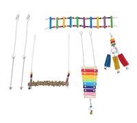 BESPORTBLE 1set Chicken Swing Toys Wooden Pet Supply for Hens and Interactive Climbing and Perching Rack and Bite-resistant Fun Game for Chicken Coop