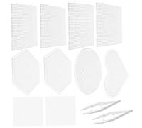 BESPORTBLE 1Set Clear Plastic Fuse Beads Boards DIY Craft Template for Beading Projects Includes Heart Shapes Easy to Clean for All Ages