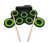 BESPORTBLE 1Set Compact USB Electronic Drum Set Portable Hand Roll Drum for Learning Practicing Realistic Sound Easy to Carry for Family Fun Gatherings