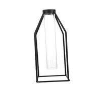 BESPORTBLE 1Set Creative Glass Plant Display Vase with Rack Irregular Geometry Shape Hydroponic Centerpiece for Desktop Decor Stable Practical for Office and Home Use