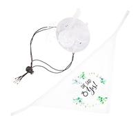 BESPORTBLE 1set Creative Pet Wedding Hat Headdress for Wedding Party Photos Includes Scarf My Humans Are Getting Married Message