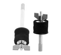BESPORTBLE 1set Cymbal Stacker Boom Arm Alloy Drum Hardware with Felt Pads Durable Elevated Double Mounting Attachment for Percussion Instrument Accessory 2pcs