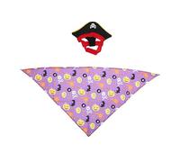 BESPORTBLE 1set Decorative Cat Pirate Costume Bandana and Hat for Halloween Parties Outfit for Festivals Cosplay and Photo Shoots