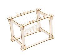 BESPORTBLE 1Set DIY Newton's Cradle Balance Ball Educational Science for Physics Experiments Tool for Ages Enhance Understanding of Momentum Energy Conservation