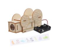 BESPORTBLE 1Set DIY Projector Science Kit of Wooden Materials for Educational Stem for Creativity Fine Motor Skills Development for Homemade Slide Presentations