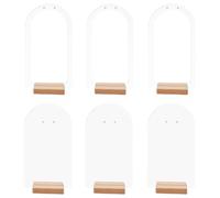 BESPORTBLE 1Set Earring Display Stand with Base Includes Hollow Arch and Solid Arch Stands Jewelry Organizer for Selling and Photography Earring Storage