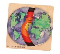 BESPORTBLE 1Set Earth Structure Puzzle for DIY Globe Jigsaw Educational Enhances Geography Learning Cognitive Skills Safe Easy Assembly for Early Learning Playdates
