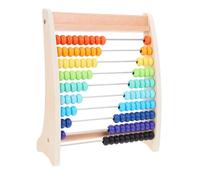 BESPORTBLE 1Set Educational Wooden Abacus Row Retro Math Learning for Develops Cognitive Skills Critical Thinking and Hand Eye Coordination for Boys