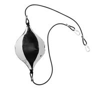 BESPORTBLE 1Set Elastic Training Ball Durable Hanging Boxing Ball for Agility Workout Includes Inflator Inflation Needle and Hooks Reflexes and Hand Eye Coordination Black White