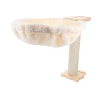 BESPORTBLE 1Set Floating Cat Hammock Bed with Scratching Post Multi Functional Cat Tree Replacement Accessories for Lounging Playing Easy to Clean Stylish Design for Cats and Kittens