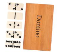 BESPORTBLE 1Set Funny Dominoes Building Blocks with Convenient Storage Box for Indoor and Outdoor Family Fun Domino Board Game for All Ages
