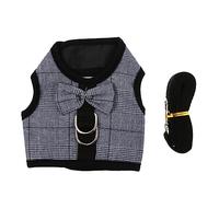 BESPORTBLE 1set Gentleman Bunny Vest and Leash for Animals Comfortable for Daily Walks and Theme Parties Breathable Stylish Design for