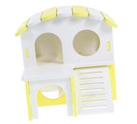 BESPORTBLE 1set Guinea Pig Villa Double-layer Hideout Multi-purpose Hamster House for Play Material Fun Tunnel Toy for Pets for Hamsters Guinea Pigs and