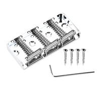 BESPORTBLE 1Set Guitar Tailpiece Durable Metal Guitar Saddle Bridge with Screws for Electronic Guitars Replacement for Classic Vibe Guitar Parts