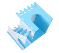 BESPORTBLE 1set Hamster Hideout House with Ladder Double Layer Guinea Pig Retreat for Small Animals and Safe Pet Shelter for Exercise and Sleep