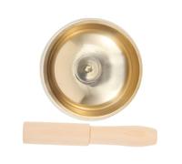 BESPORTBLE 1Set Handmade Meditation Bowl Singing Bowl with Mallet for Yoga Relaxation and Sleep Lightweight Portable Sound Holder for Calming Effects